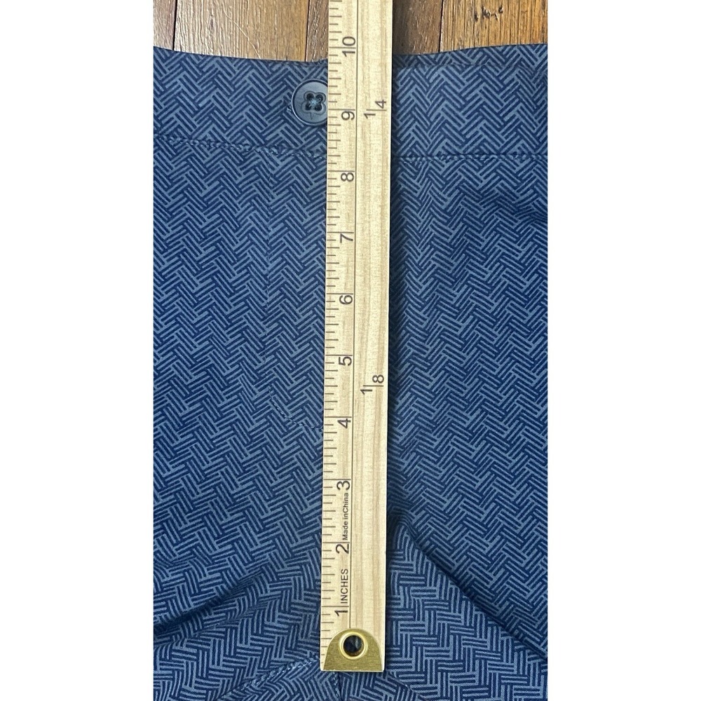 Betabrand Yoga Dress Pants Size‎ Large Two Pocket Blue Herringbone Athleisure - Picture 5 of 10